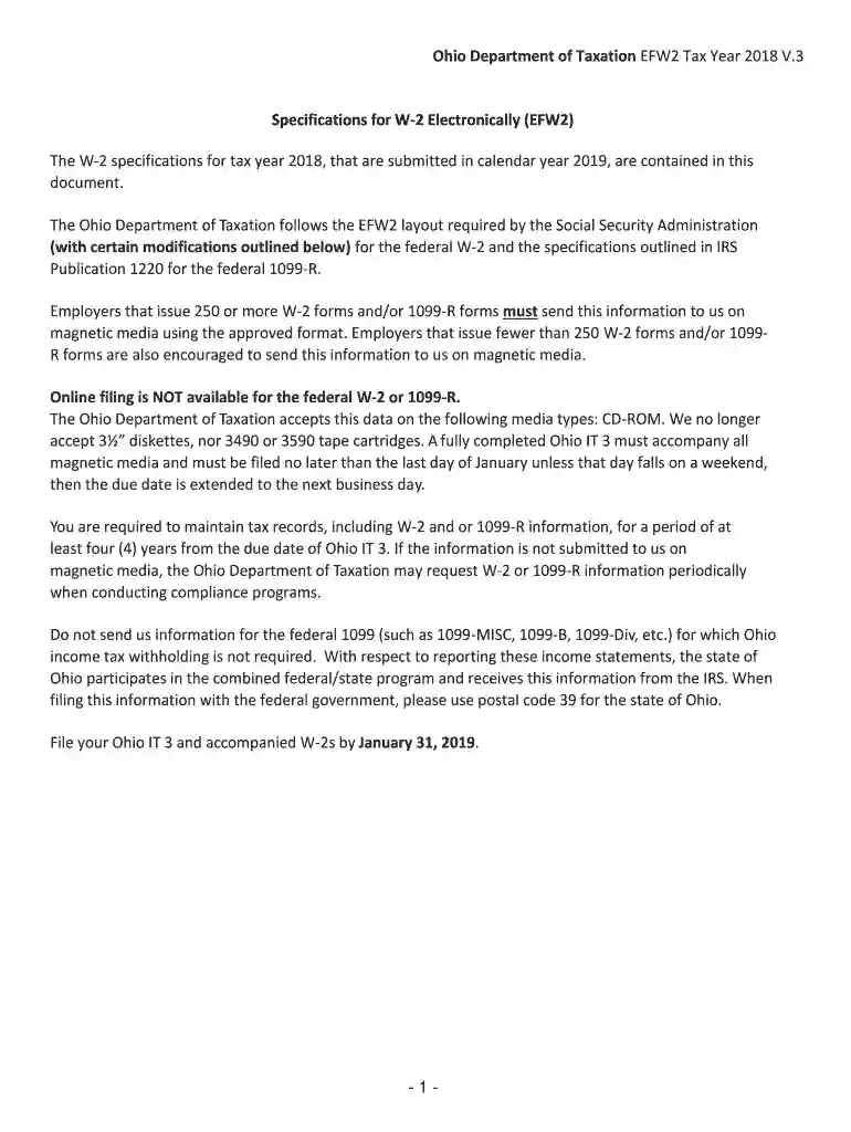 oh w2report Preview on Page 1