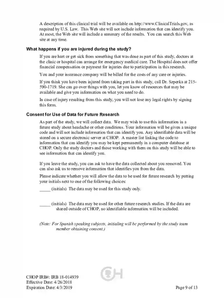 hipaa informed consent form Preview on Page 1