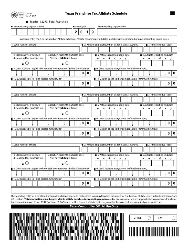 form 05 167 Preview on Page 1