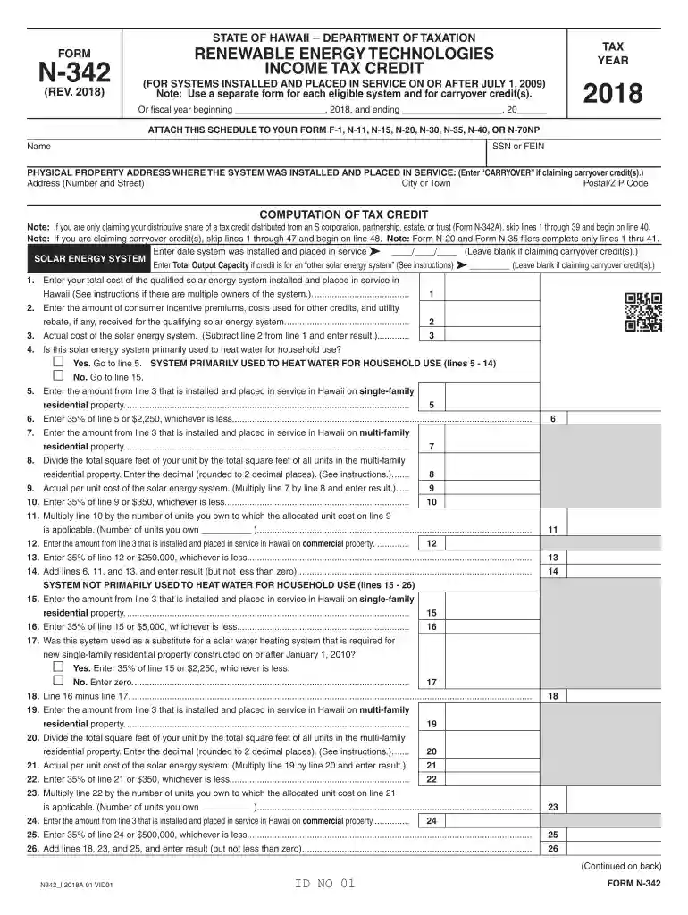 hawaii form n 342 Preview on Page 1