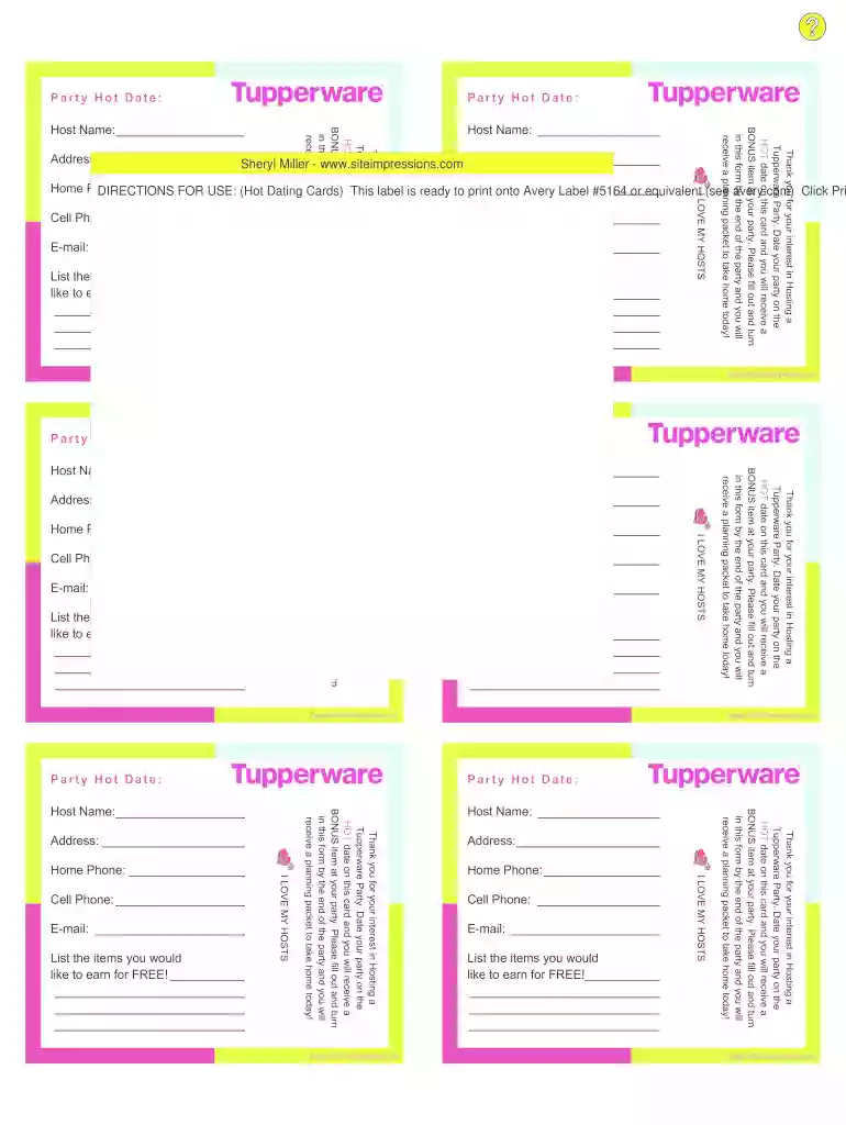 personalized tupperware Preview on Page 1