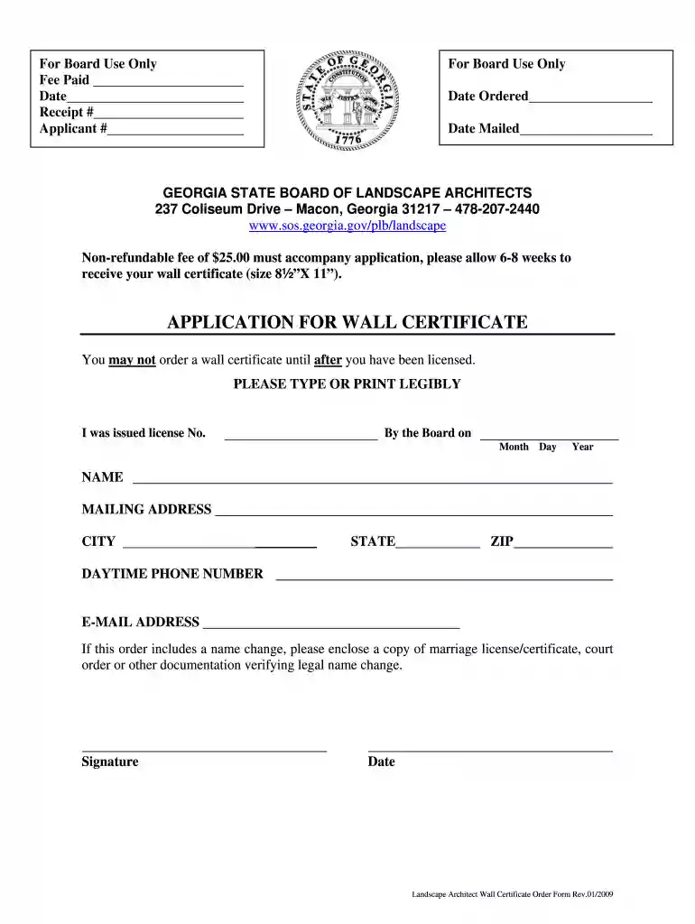 georgia interior design license Preview on Page 1