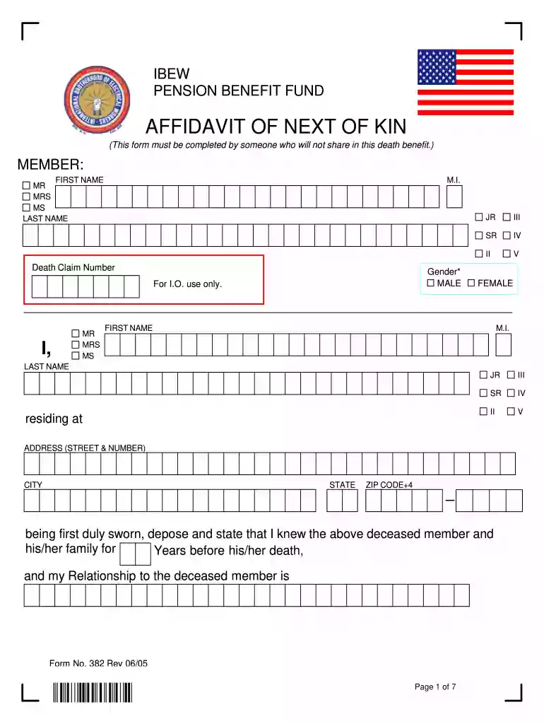 military next of kin form Preview on Page 1