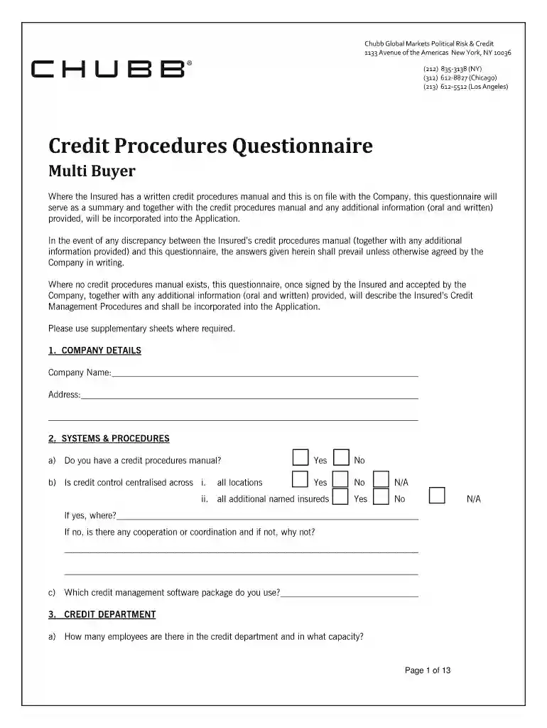 Policy Renewal Form Preview on Page 1