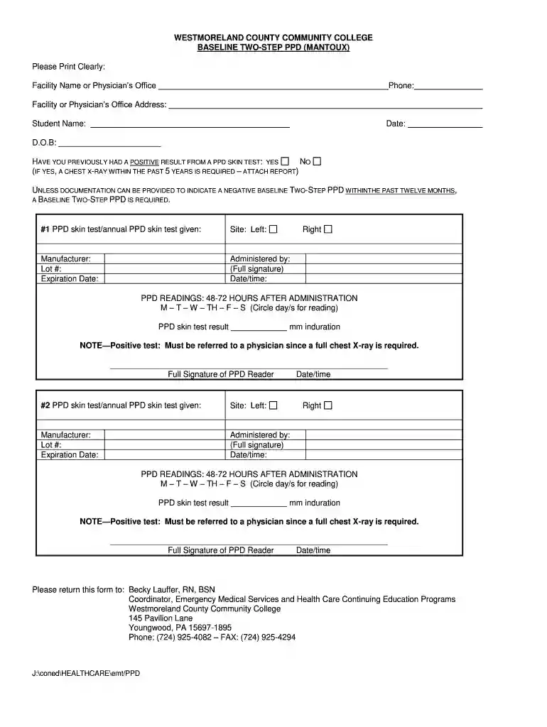 2 step ppd form Preview on Page 1