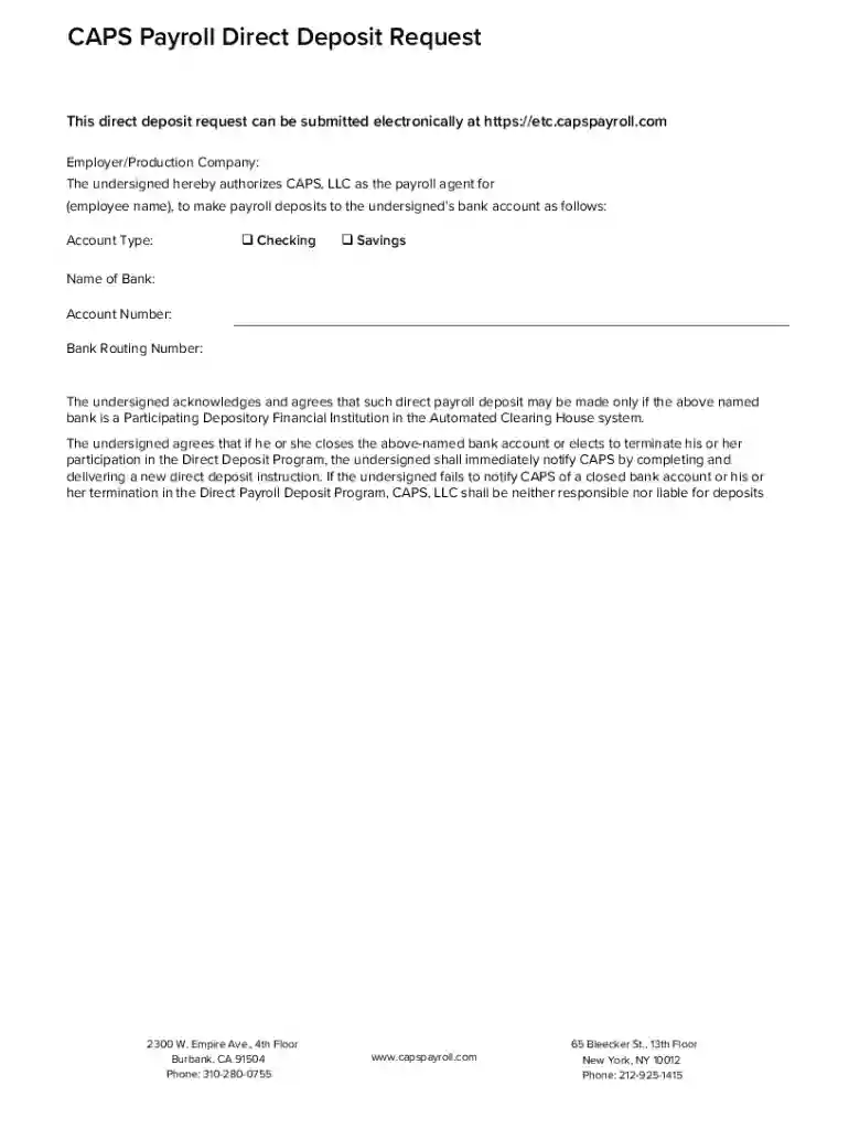 new caps llc pr deposit Preview on Page 1