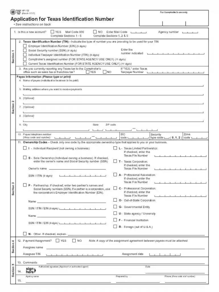taxpayer identification number Preview on Page 1