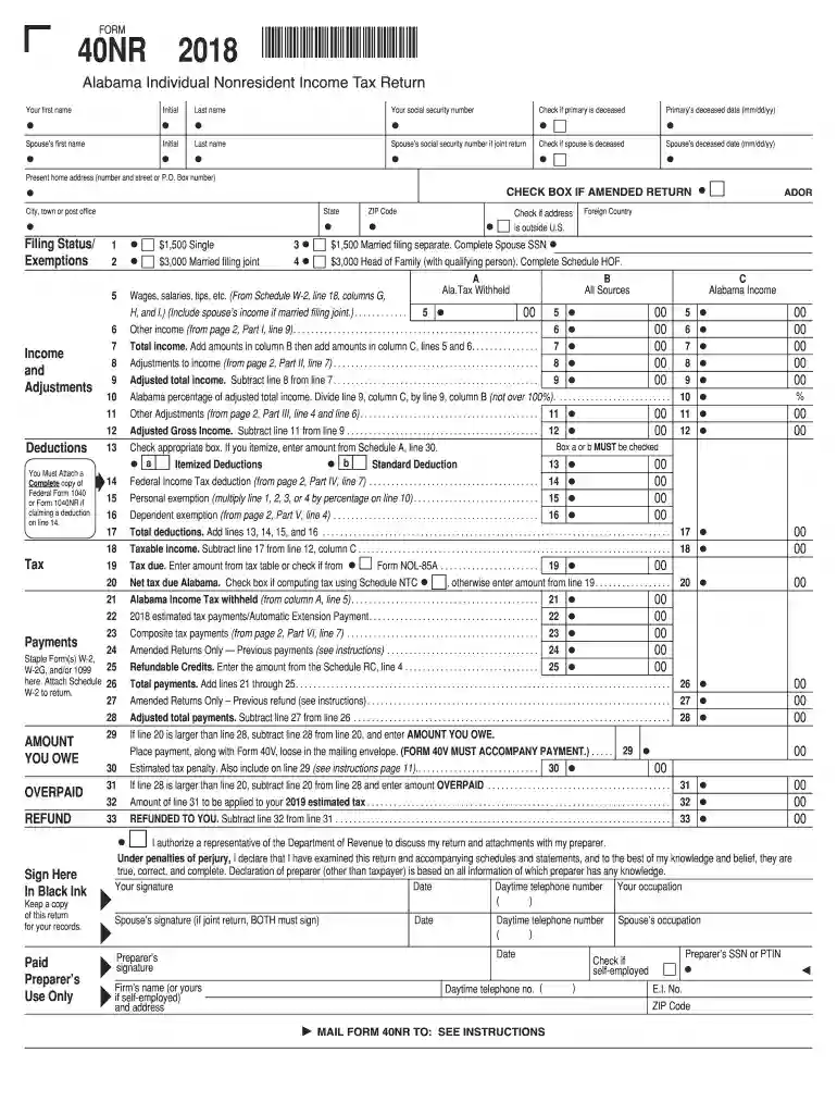 alabama adjusted gross income Preview on Page 1