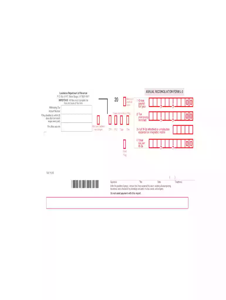 l3 form Preview on Page 1