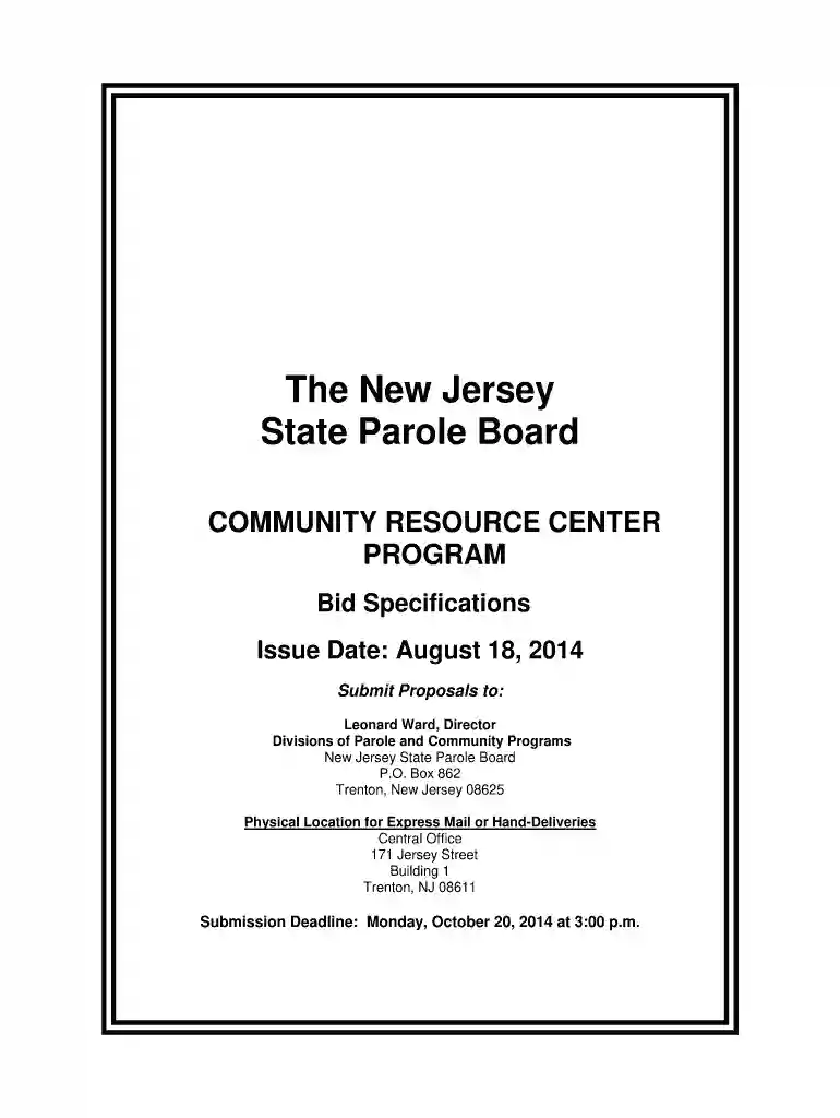 nj parole eligibility chart Preview on Page 1