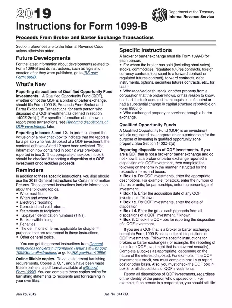 1099 b form Preview on Page 1
