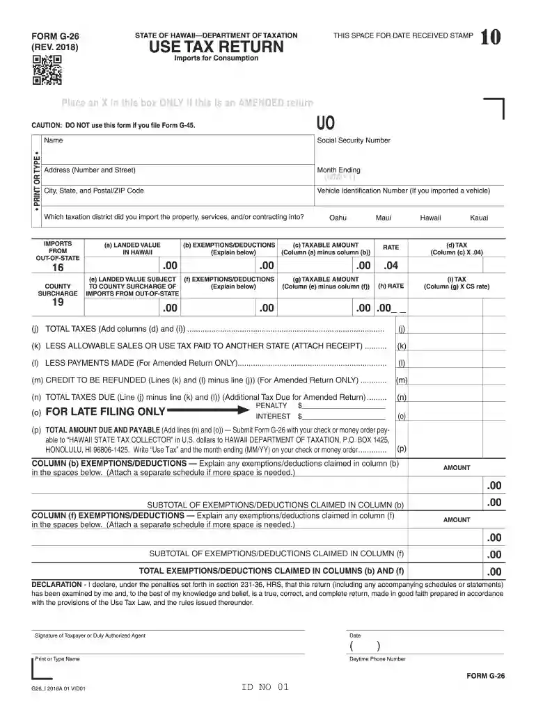 form g 26 Preview on Page 1