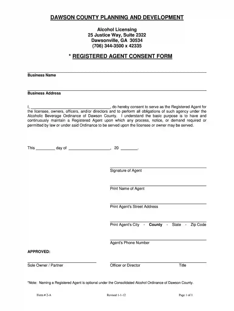 letter of consent for llc texas Preview on Page 1