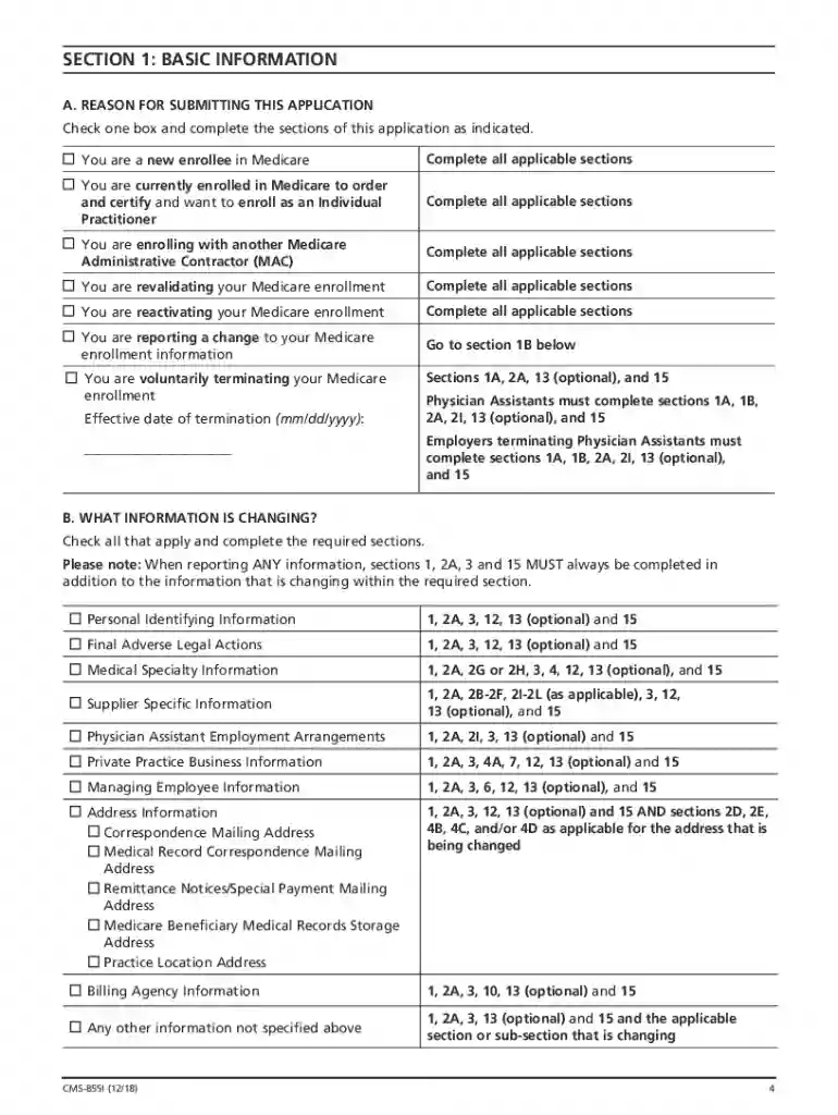 enrollment application form Preview on Page 1