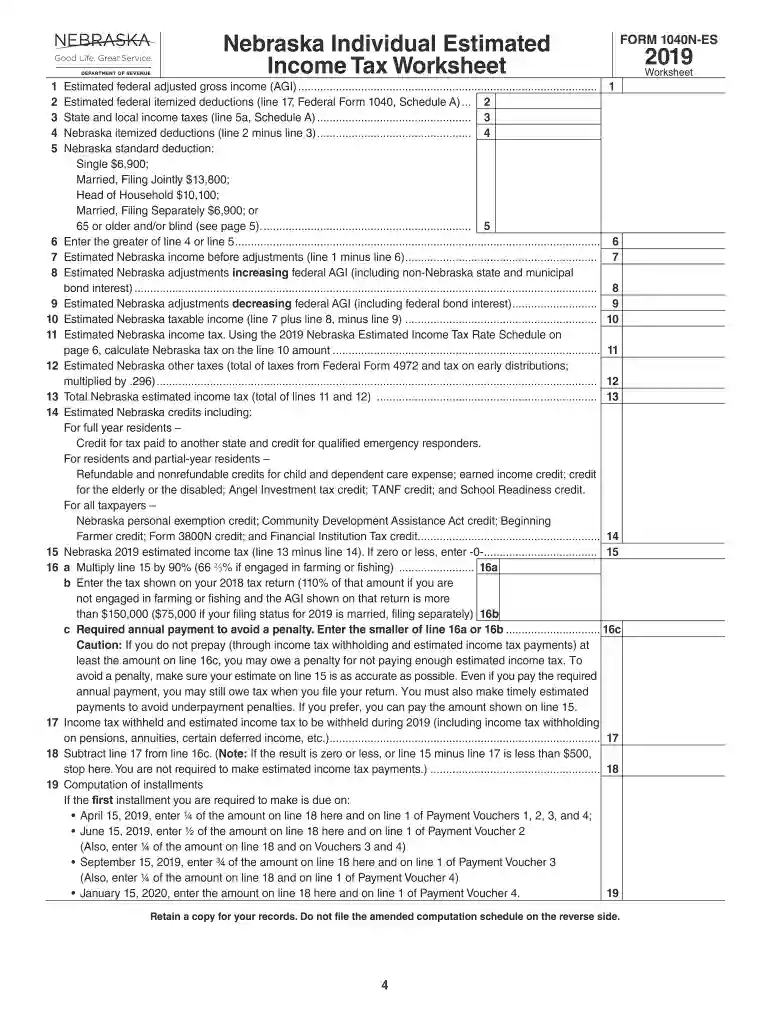 nebraska state income tax Preview on Page 1