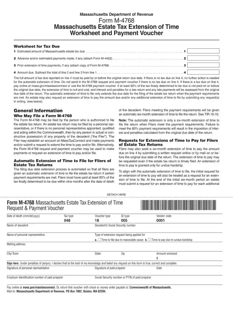 extension massachusetts tax Preview on Page 1