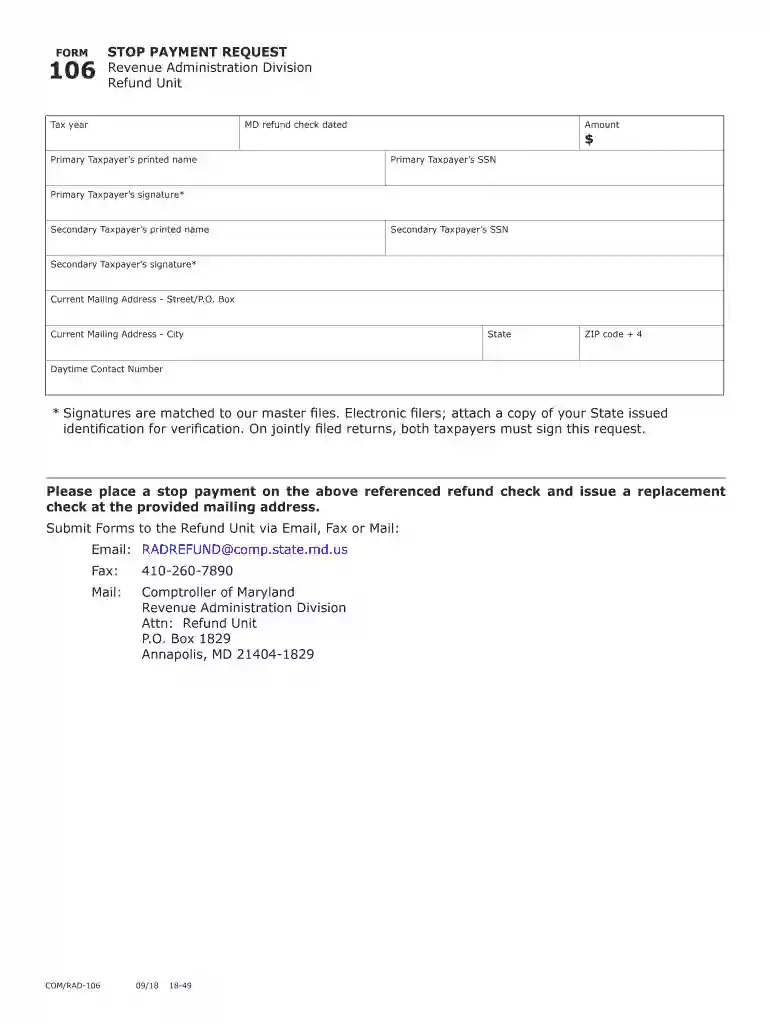 maryland rad form Preview on Page 1