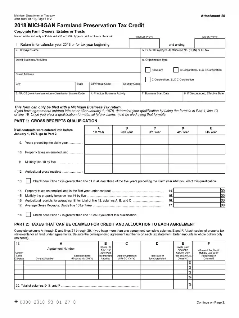 farmland preservation tax credit Preview on Page 1