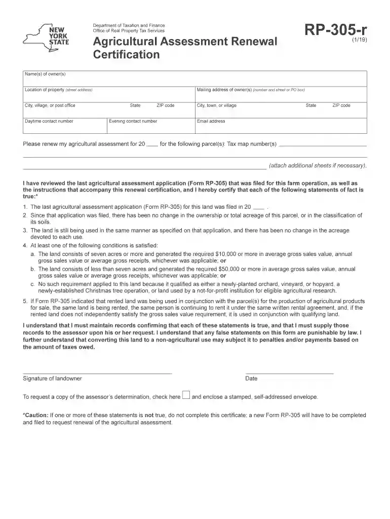 form rp 305 Preview on Page 1