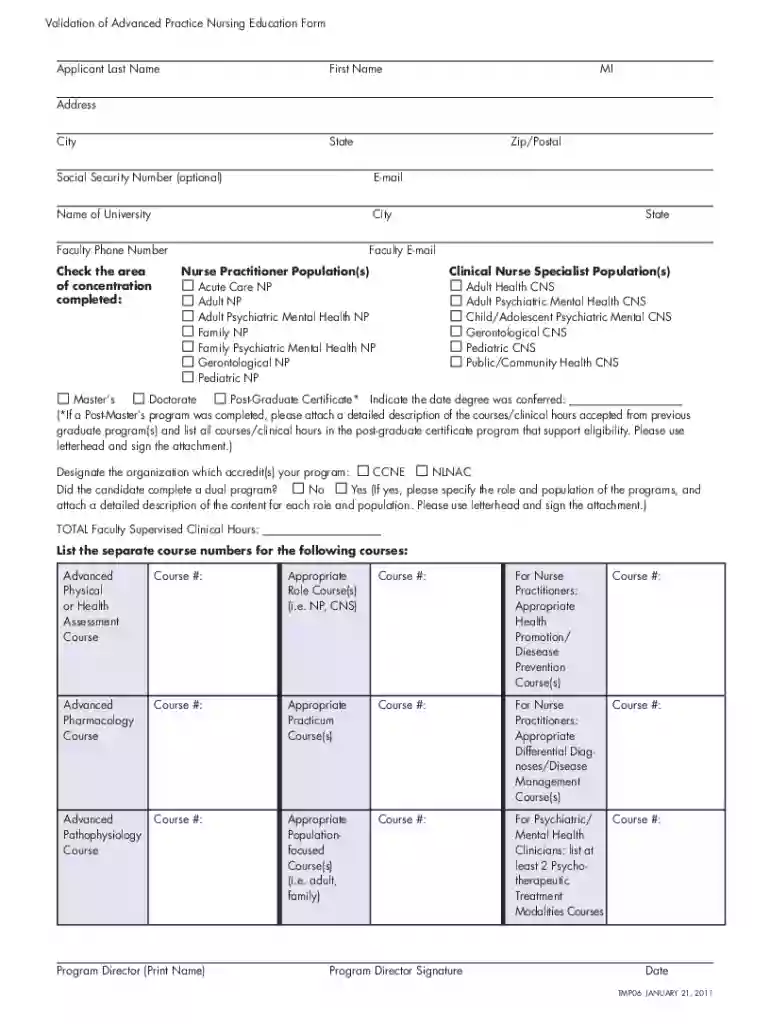 aprnvalidation ana org Preview on Page 1