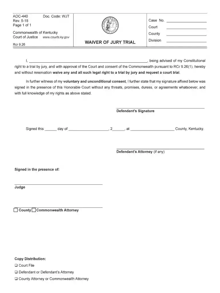 kentucky waiver jury Preview on Page 1