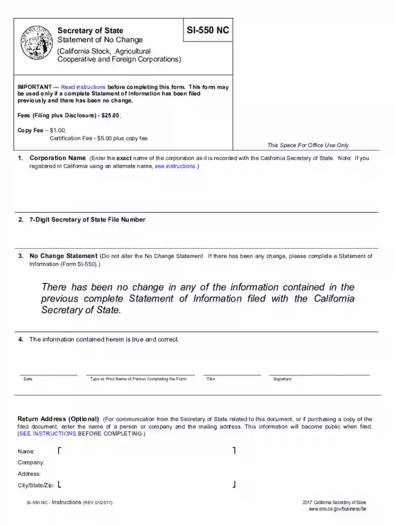 ca form si 550 Preview on Page 1
