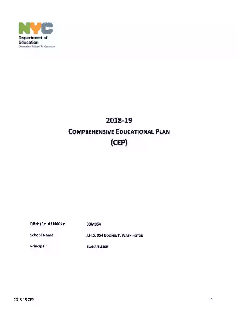 Comprehensive Education Plans - Schools nyc Preview on Page 1