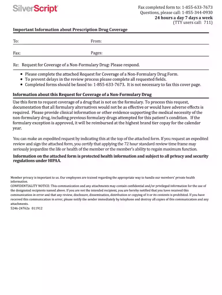 non formulary drug request form Preview on Page 1