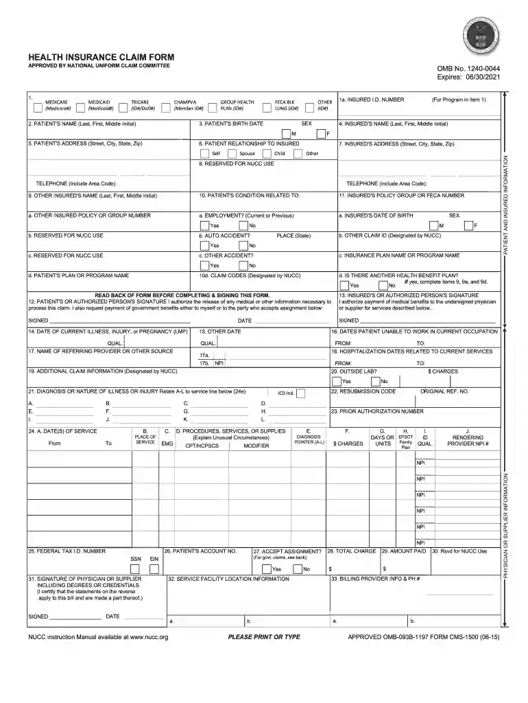 incident claim Preview on Page 1