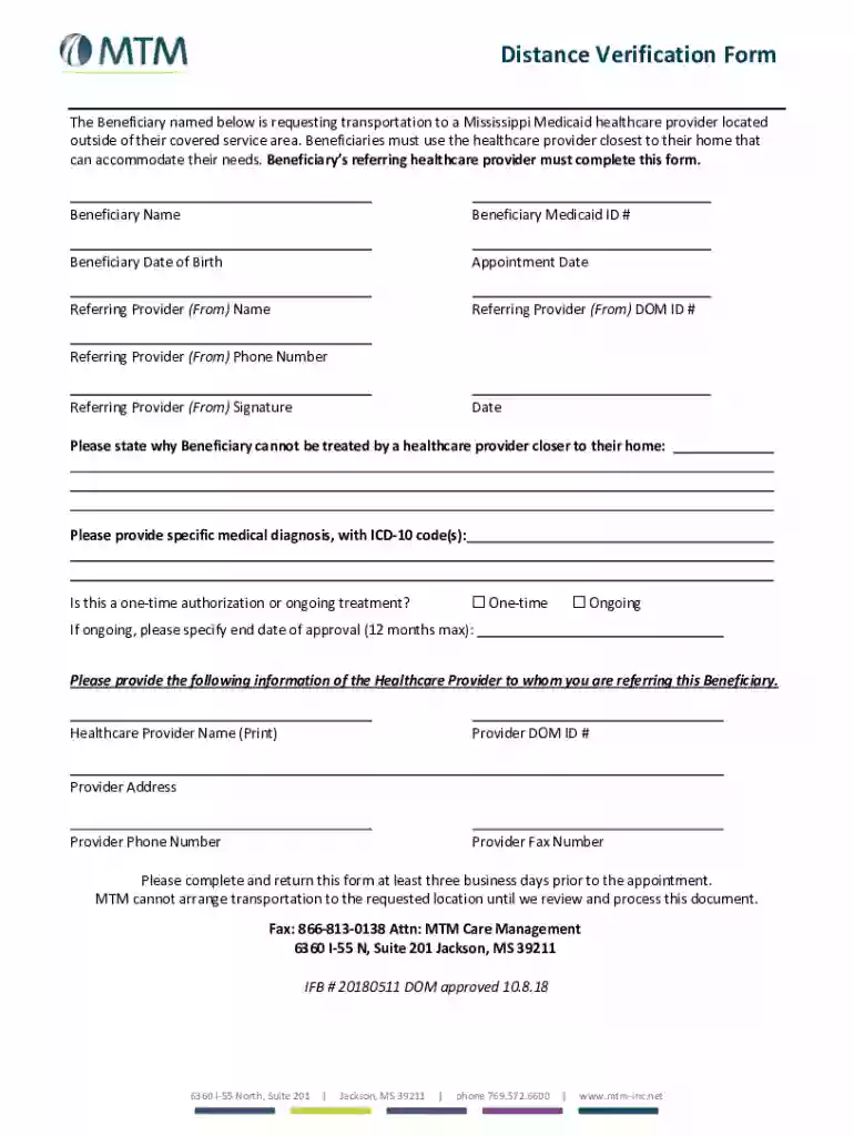 distance verification Preview on Page 1
