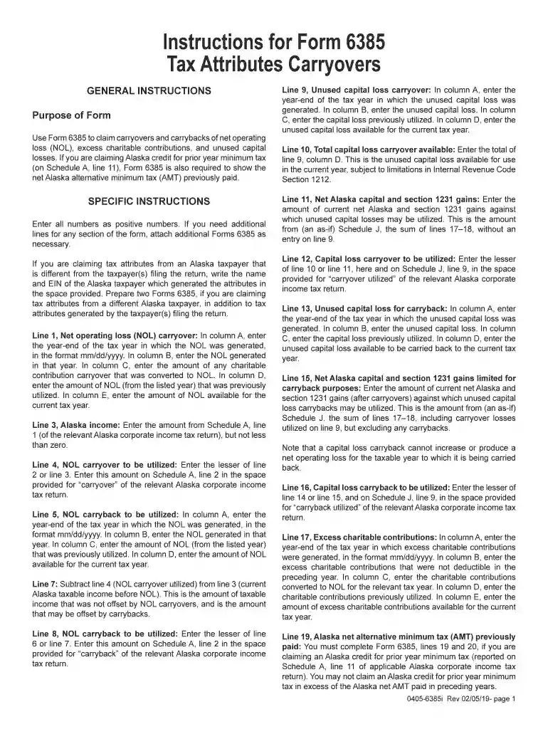 alaska 6385 instructions Preview on Page 1