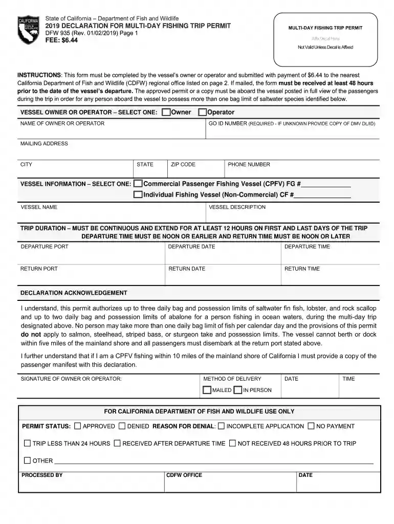 fishing permit download Preview on Page 1