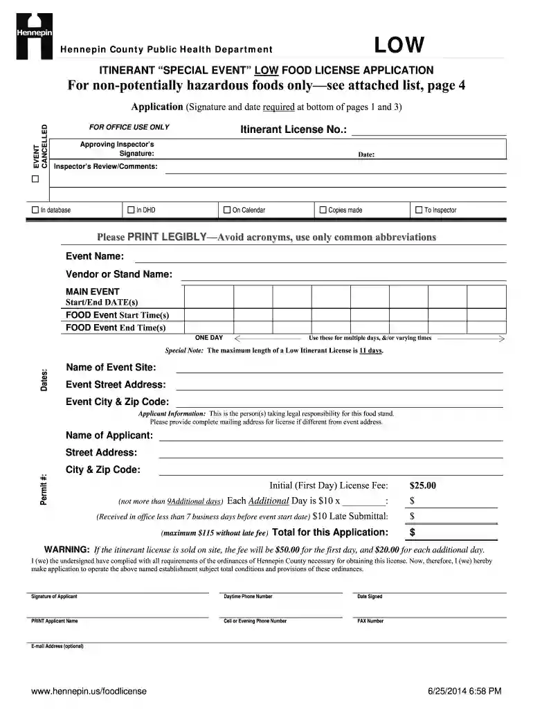 professional statement of need mn Preview on Page 1