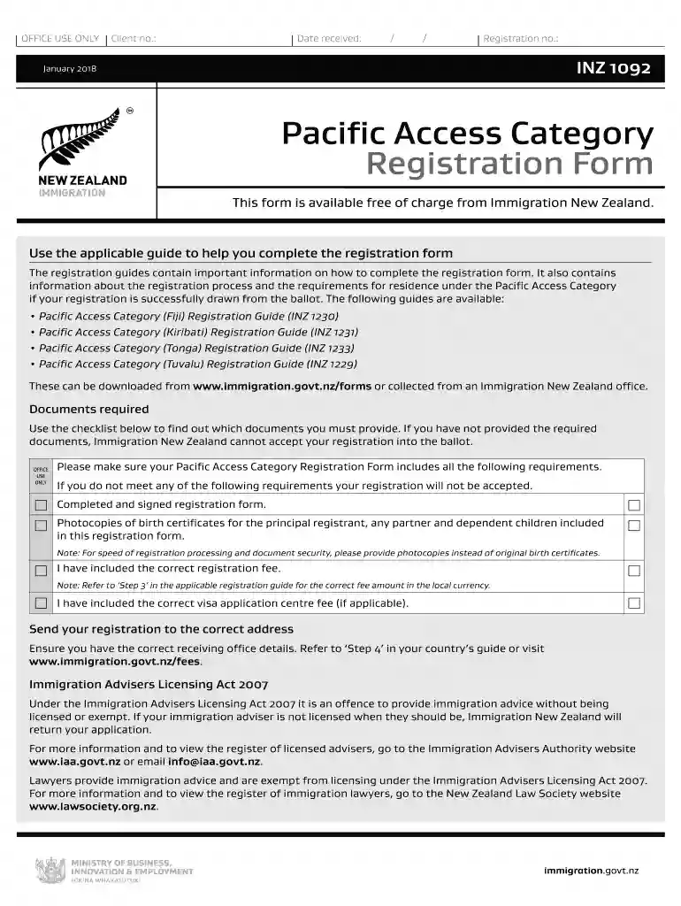 pacific access category 2024 open date Preview on Page 1
