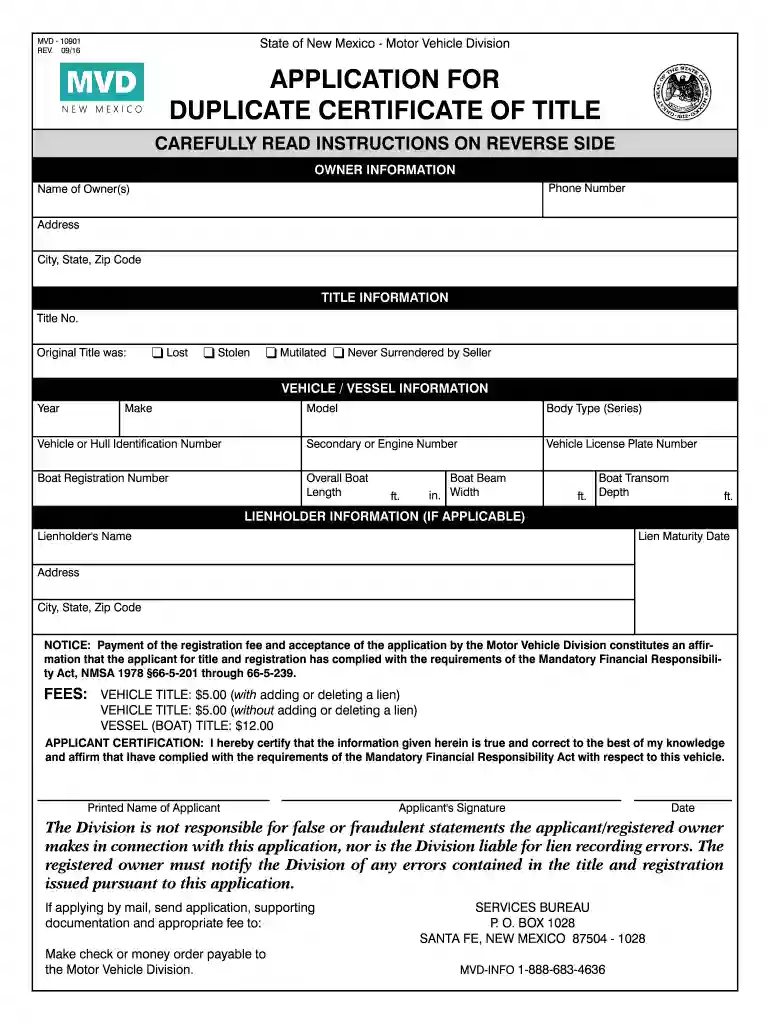 mvd 10901 Preview on Page 1