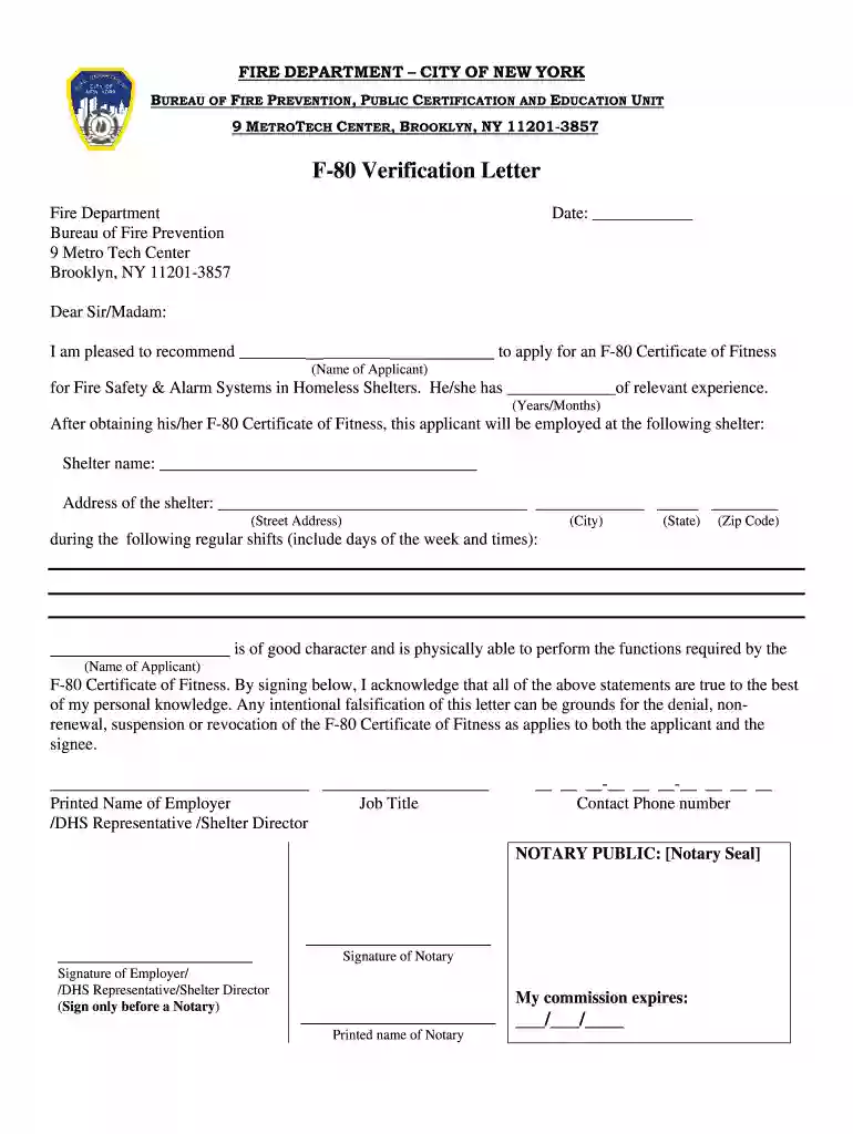 f80 verification letter Preview on Page 1