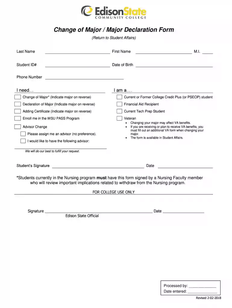 ***Please return this form to the Center for Academic Preview on Page 1