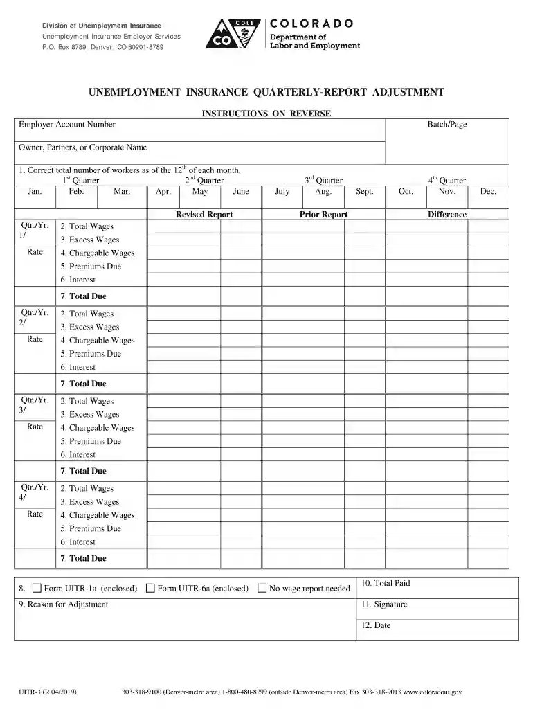 colorado uitr 1 pdf Preview on Page 1