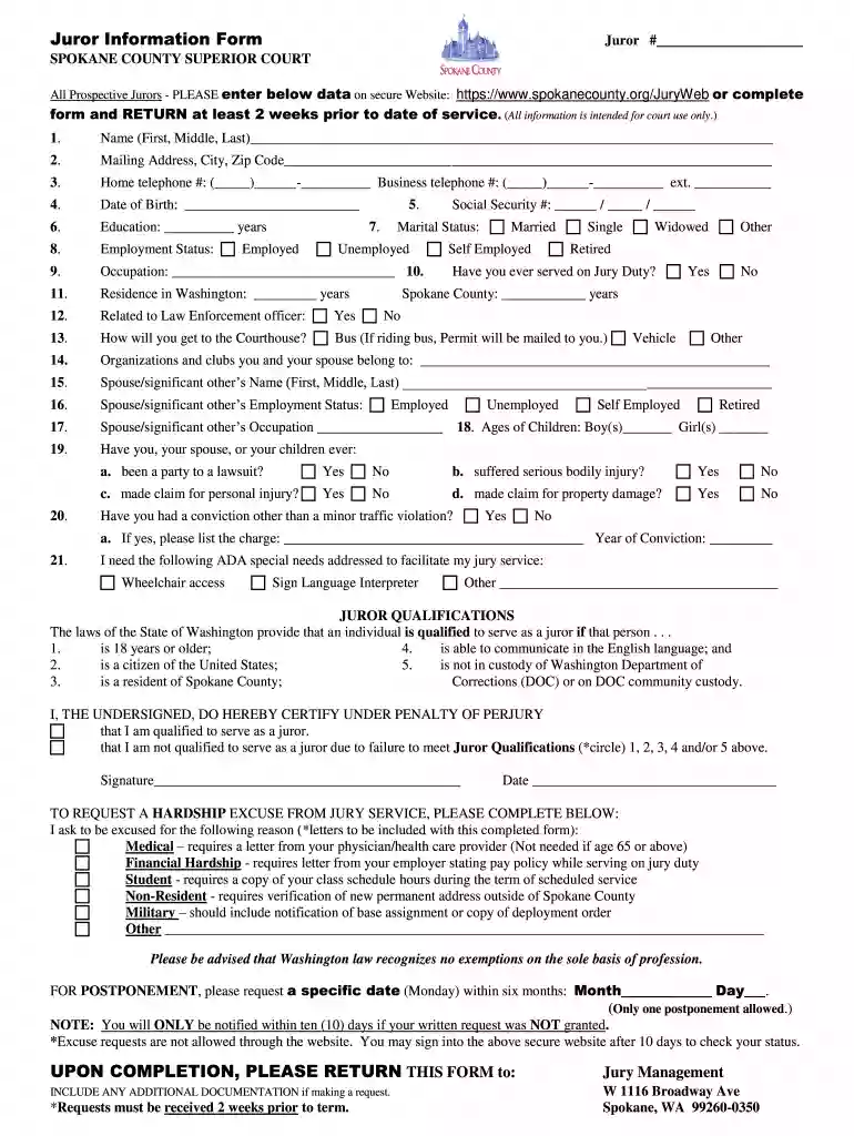 cp spokanecounty org jury web Preview on Page 1