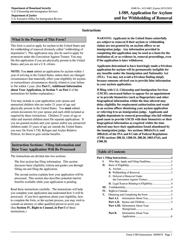 i 589 receipt notice Preview on Page 1