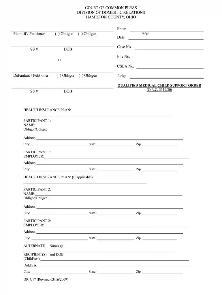 ohio qualified medical order Preview on Page 1
