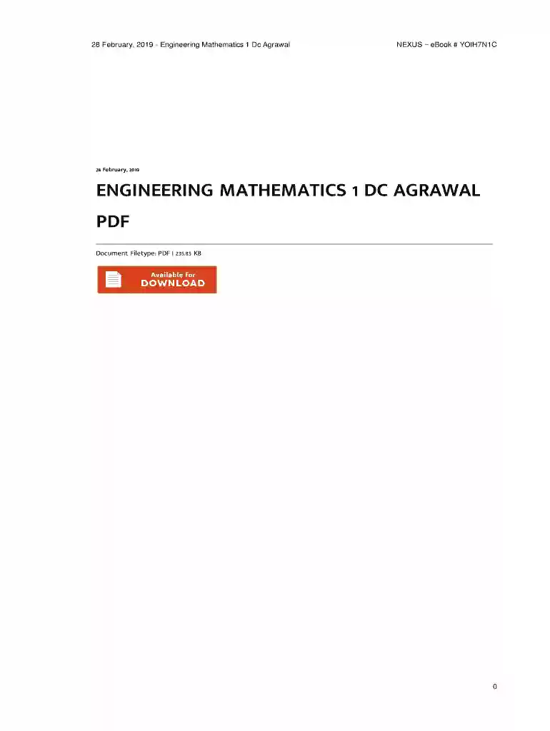 dc agrawal mathematics 1 pdf download Preview on Page 1