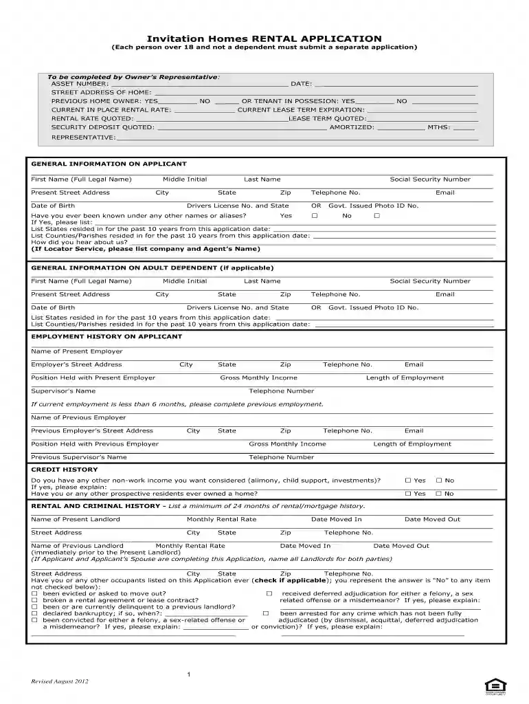 invitation homes log in Preview on Page 1