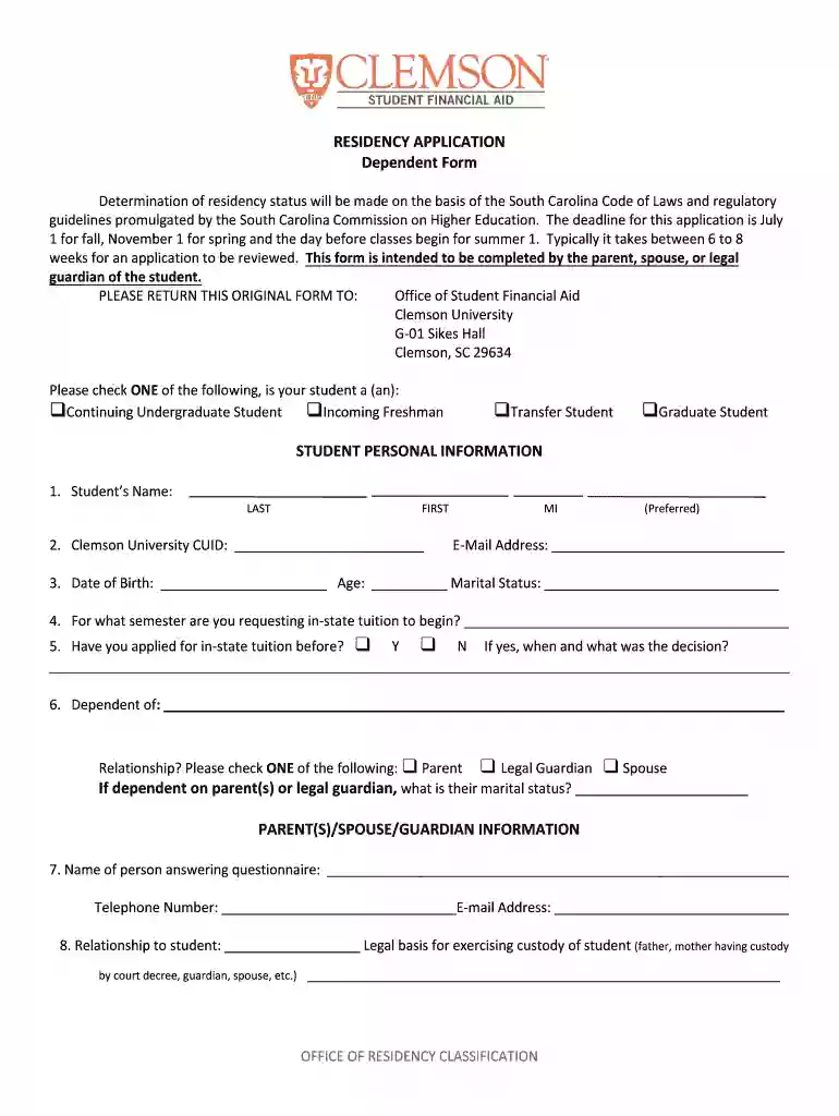clemson out of state tuition waiver Preview on Page 1