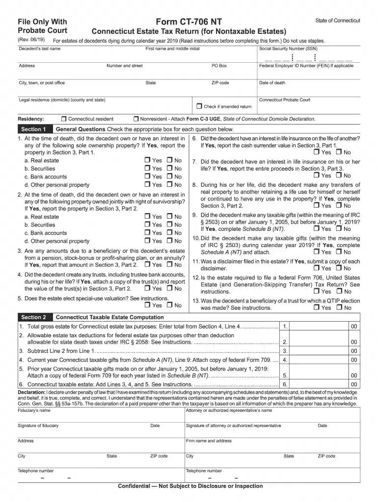 ct 706 nt 2019 Preview on Page 1