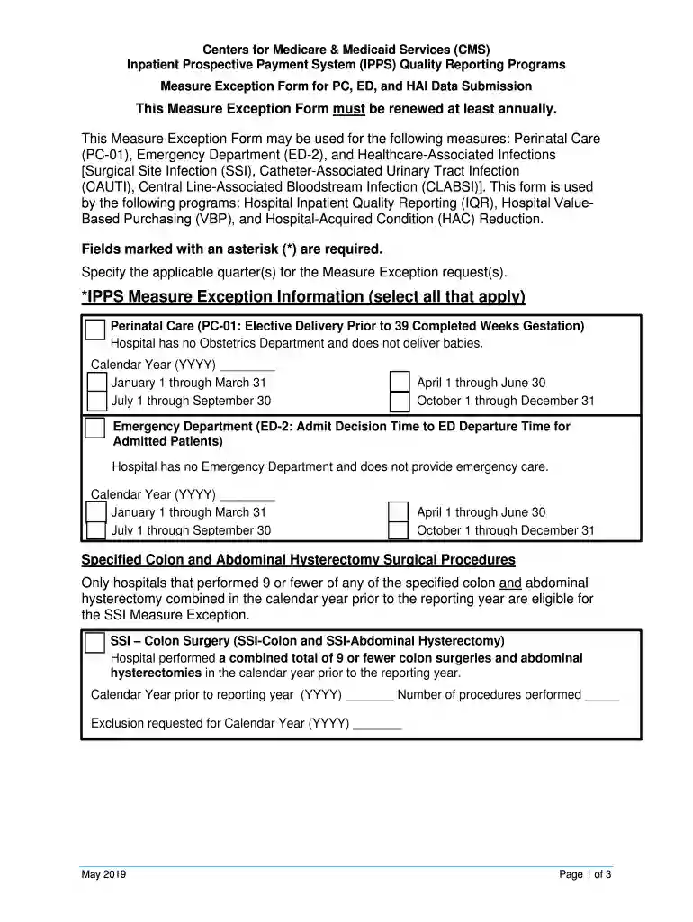 quality reporting form Preview on Page 1