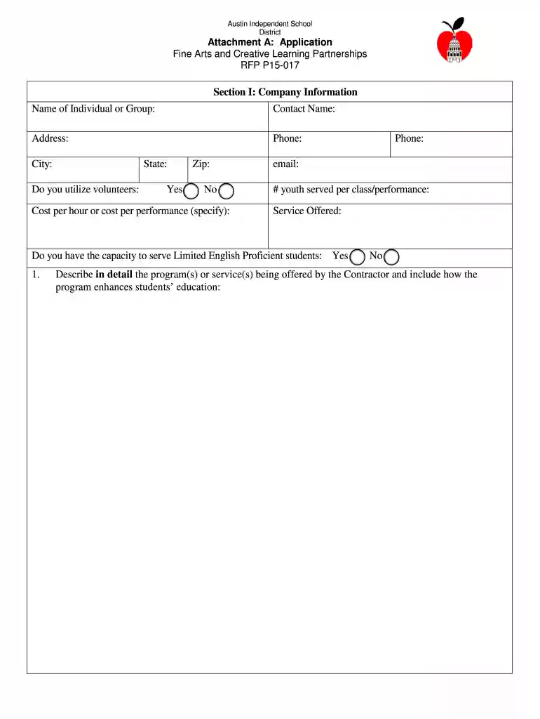 austin isd rfp Preview on Page 1