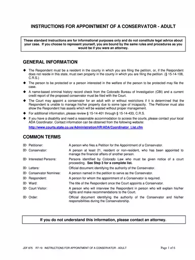 colorado instructions appointment get Preview on Page 1