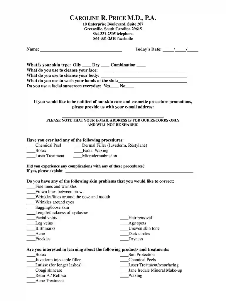 Caroline R Price, MD - Dermatologist in Greenville, SCMD Preview on Page 1