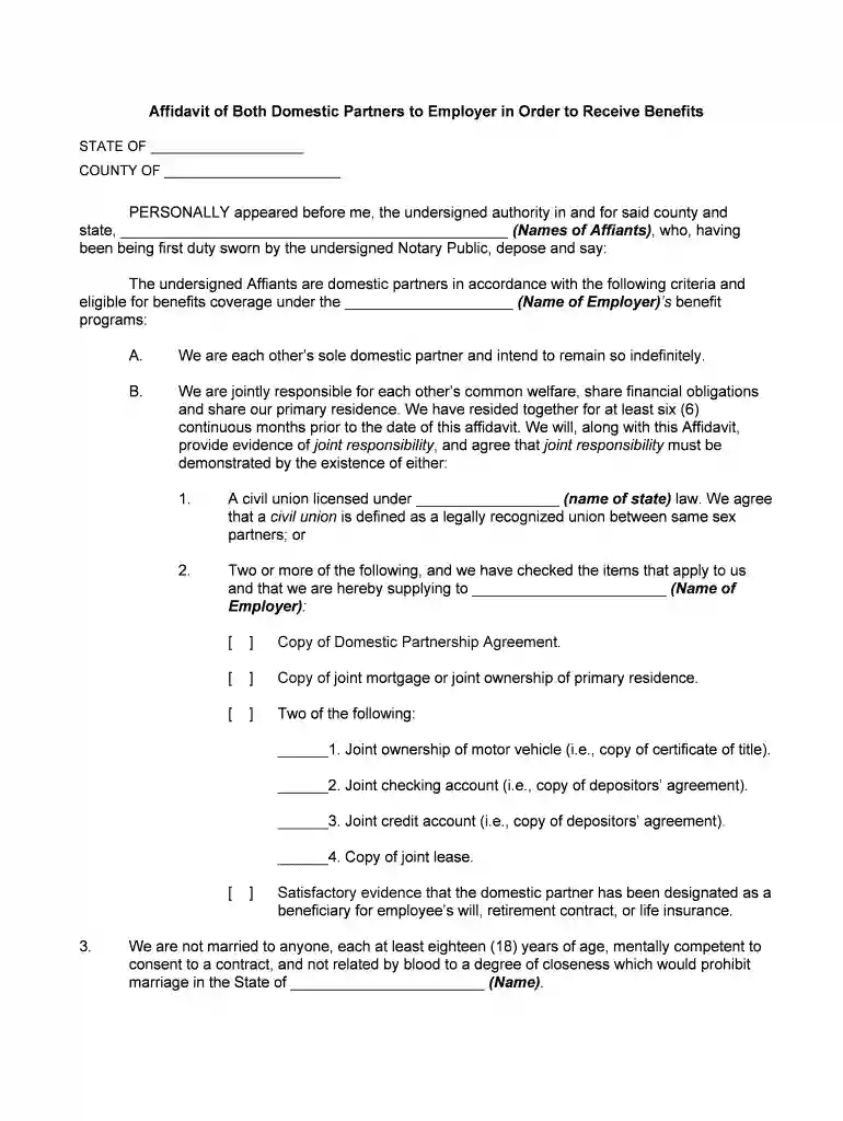 domestic partnership massachusetts form Preview on Page 1